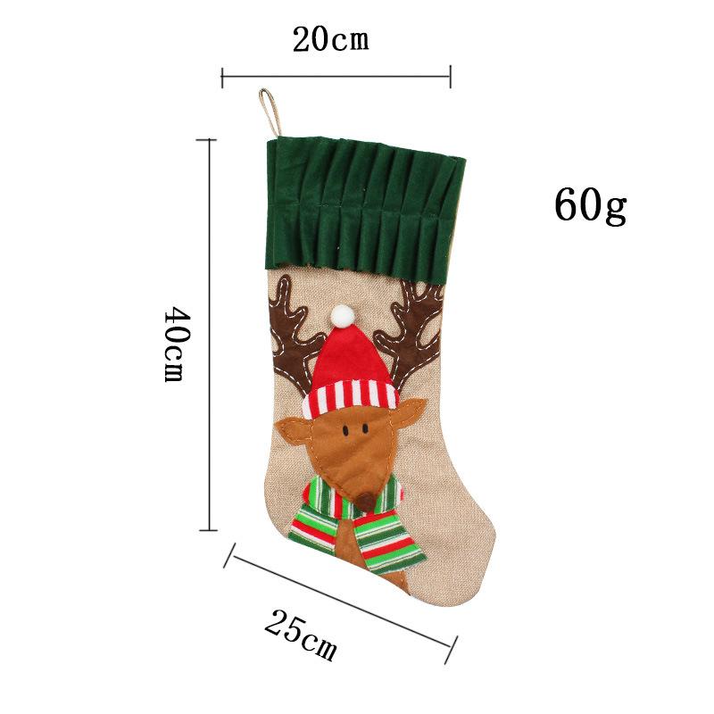 Weihnachten Süßigkeiten Tasche Weihnachten Baum Hängen Socken Santa Elch Strümpfe Dekoration Geschenke Socken Anhänger Festival Dekoration