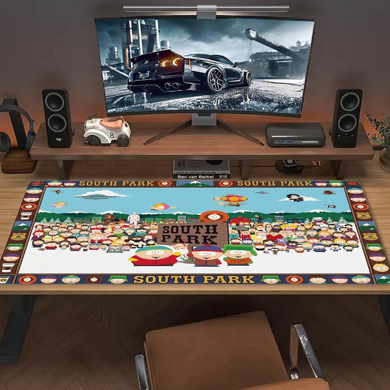 Cartoon Park South Color Mouse Pad Large Gaming Table Cushion Non-slip Laptop Tablet Big Mousepad XXL Mat Mini PC Playmat With Lock Edge