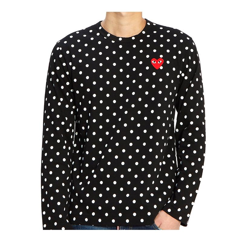 Comme Des Garcons Play Polka Dot L/S T shirt AZ-T166-051-1