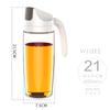 300/600/630ML Kitchen Glass Oil Bottle Dispenser Automatic Opening Closing Bottles For Oil And Vinegar Honey Olive Oil Container