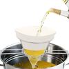 Professional Deep Fryers Oil Filter Cone Shape 304 Stainless Steel Fast Oil Separation Dishwasher Safe for Cooking