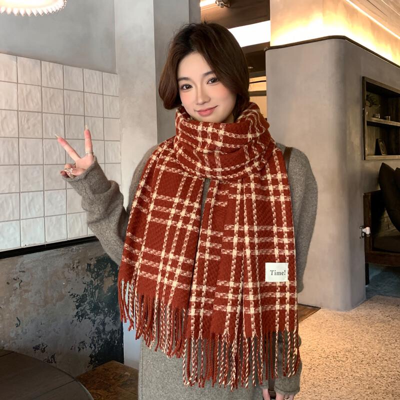 

Warm Plaid Scarf & Shawl 70x190cm