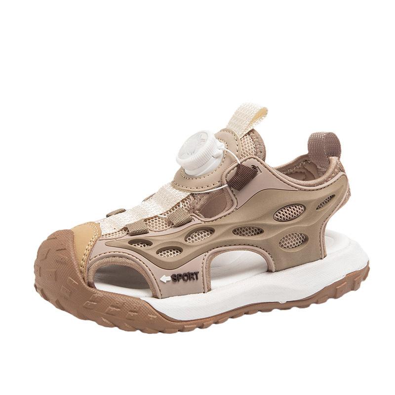 Children's Sports Sandals Summer 2025 New Soft-soled Fashion Girls Princess Shoes Hollow Boys Bag Head Beach Shoes