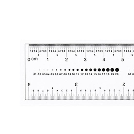 10Pcs Nail Ruler Dual Scale Markings Clear Printing Super Soft Flexible Nail Drill Measuring Tool Plastic Transparent Nail Art