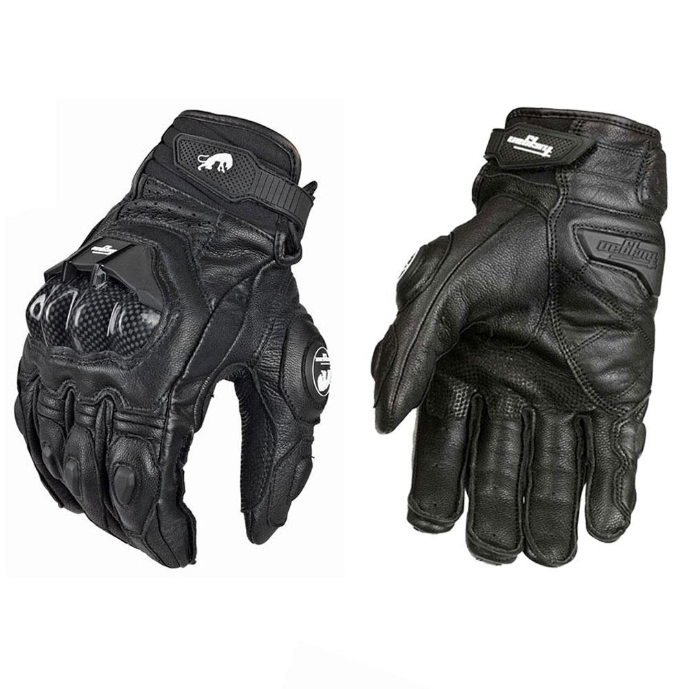 Motorcycle Gloves Black Racing Genuine Leather Motorbike White Road Riding Team Glove Summer Winter Wearable for Furygan AFS 18