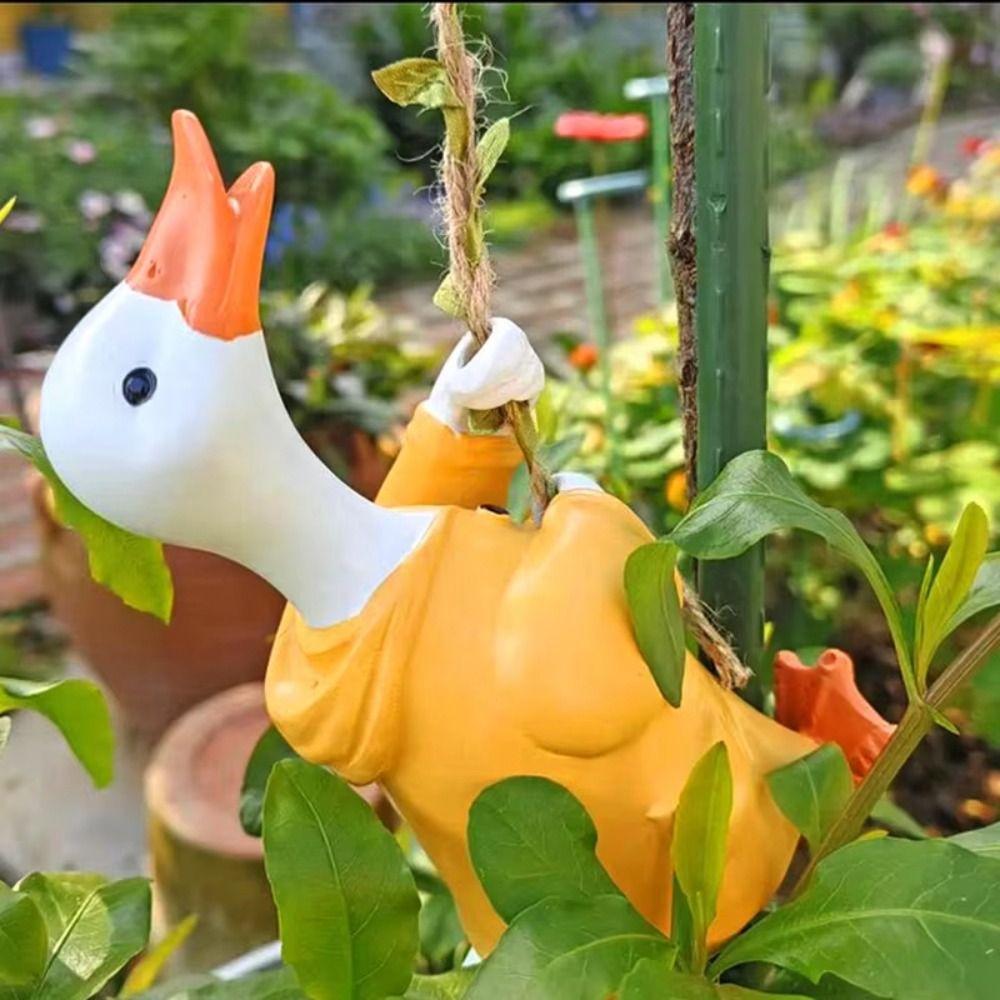 Creative Garden Animal Statue Hanging Monkey Outdoor Figurine Ornaments