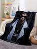 Anuel AA Inspired Hip Hop Throw Blanket Soft Flannel for Bed Sofa Outdoor Leisure Nap Gift