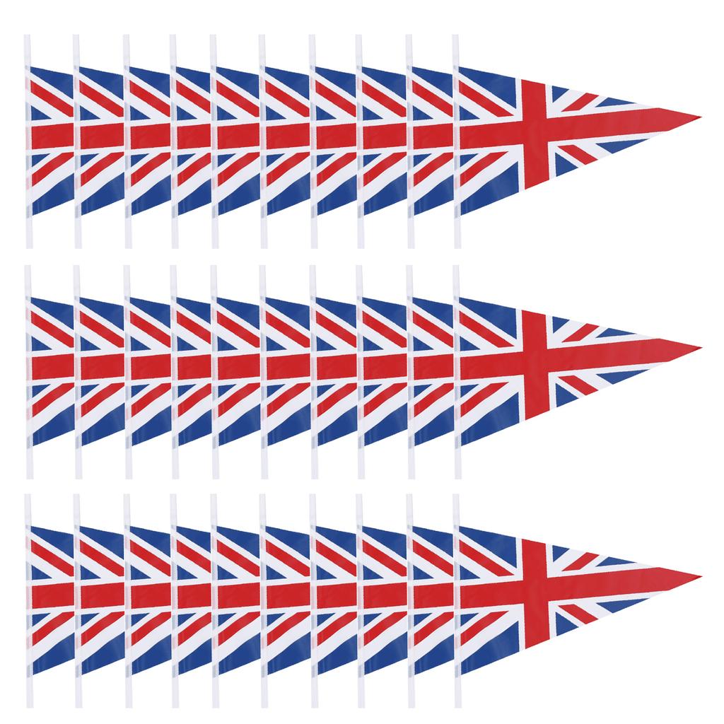Union Bunting Flag Union Triangular with 30 Flags 33ft British Street Party Decorations