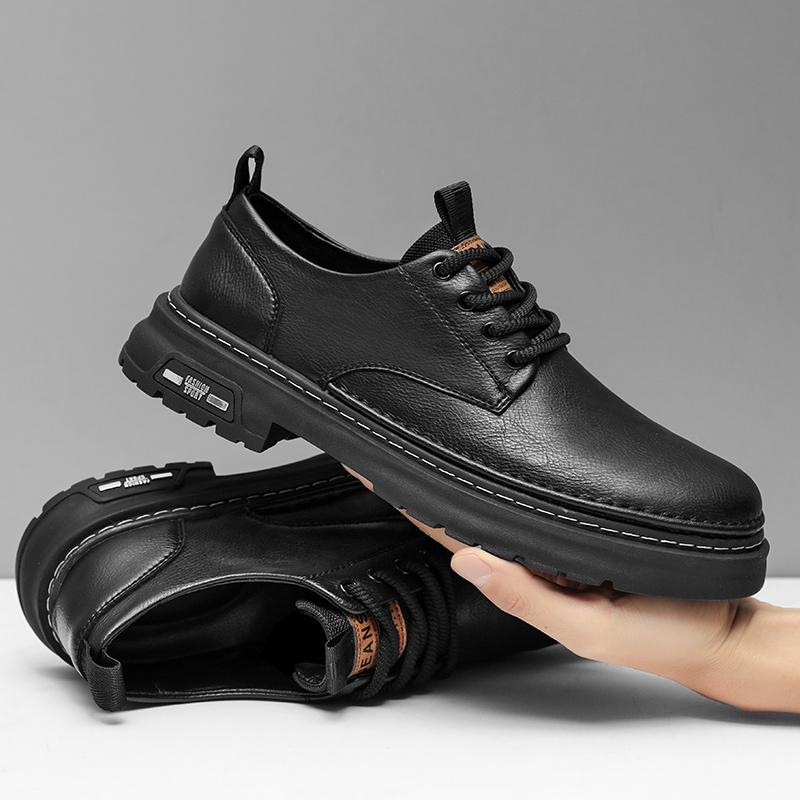 Spring High Quality Men Brogue British Oxford Dress Shoes Male Gentleman Leather Footwear Flats Men Black Loafers Zapatos Hombre