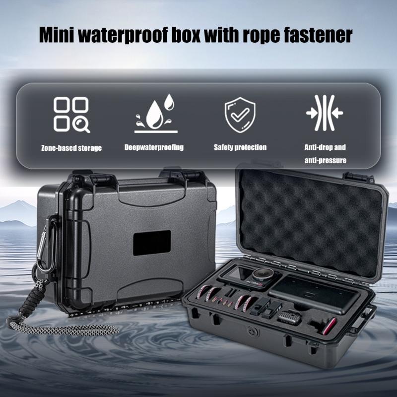 Durability ABS Shockproof Waterproof Case For OsmoAction Cameras Accessories with Inner Sponge Cushion Portable Design