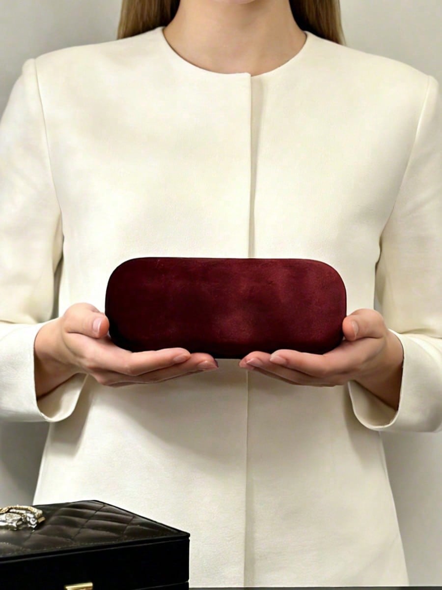 Gucci Red Velvet Hard Sunglasses Case