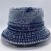 Bulk Designer Luxury Washed Vintage Jean Adult Bucket Hats for Men and Women Custom Denim Bucket Caps