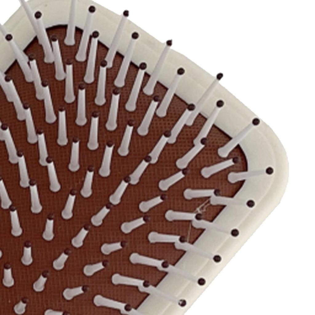 Cushion Hair Brush Minimalist Prevent Static Detangling Massage Brush with Wooden Handle for Home