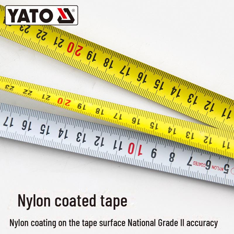 YATO Multi-Size Double-Sided Steel Tape Measure: 2/3/5/8/10m High-Precision Ruler for Woodworking.
