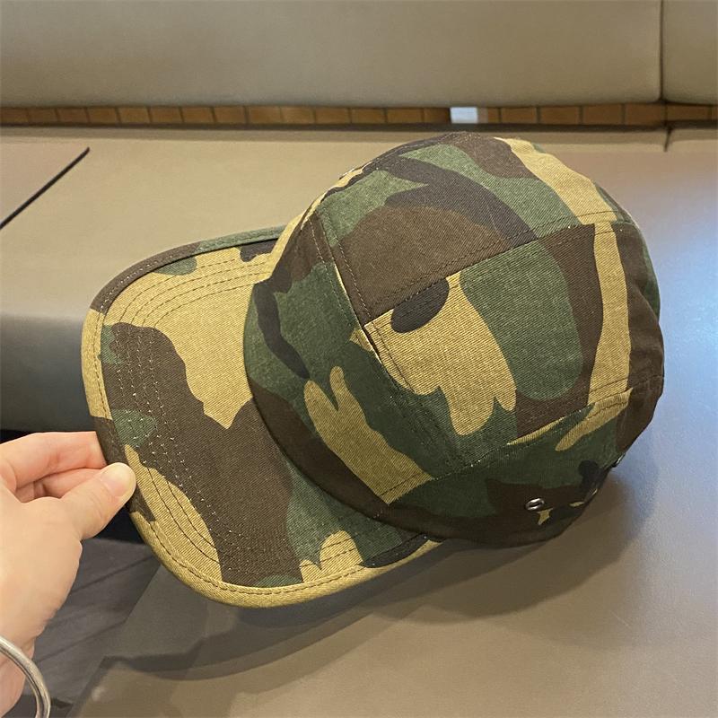 Spring Summer Camouflage Hat Men's Flat-brimmed Hip-hop Baseball Cap Women's American Retro Sunshade Street Sun Cap
