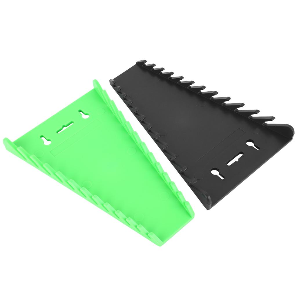 2er-Pack Magnetischer Schraubenschlüssel-Organizer Hält bis zu 12 Stück Starker ABS Magnetischer Schraubenschlüsselhalter für 6 bis 24 mm 1/4 Zoll bis 1 1/16 Zoll