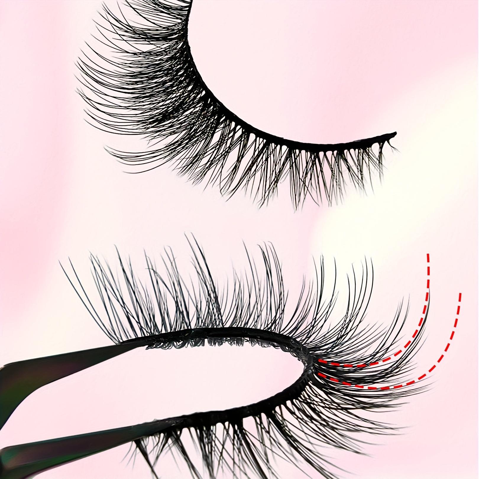 5 пар длинных пушистых ресниц «кошачий глаз» — натуральные универсальные накладные — фото 9
