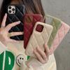 Ins Diamond Lattice Lady Soft Leather Phone Case For Iphone 13 Pro Max Mini 12 11 7 8 Plus X Xs Xr Se 10 Luxury Cover Coque