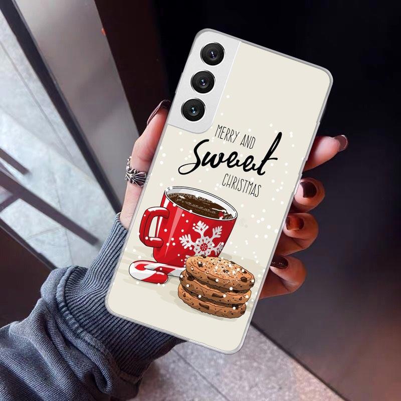 

Winter Coffee Christmas Phone Case For Samsung Galaxy S26 S25 Edge S24 S23 Ultra S22 Plus S21 S20 FE Soft TPU Back Cover Funda G Samsung S26 Plus