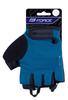 FORCE LOOK Short Finger Cycling 80849 Gloves, Blue, Large,