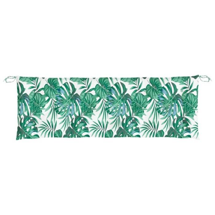 VidaXL Coussin de Banc de Jardin Motif de Feuilles, Coussin de Siège, Coussin de Meuble de Terrasse Patio Salon Extérieur 378972
