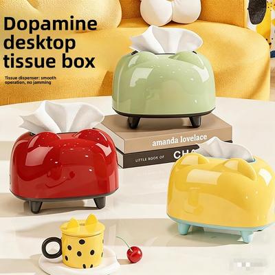 Luxus-Stil Papiertuchbox Dopamin - Heim Retro Stil Schublade - Wohnzimmer Papierbox - Schreibtisch Schminktisch - Hochwertige Feder