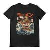 Ilustrata 100% Cotton T-shirt Mens Tees Top - Great Ramen - Official Black Short Sleeve Tee