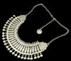 European Retro Coin-Style Half-Round Gold Silver Alloy Necklace