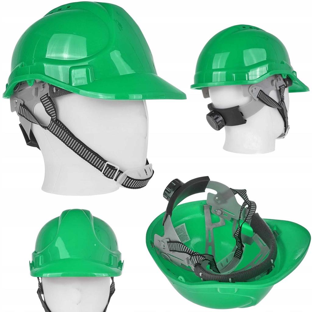 Construction Safety Helmet Adjustable Green 50