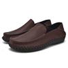 Leather Peas Shoes Men's Autumn Models Men's Breathable Business Casual Leather Shoes Soft Cowhide Soles Widened Soles Men's Shoes