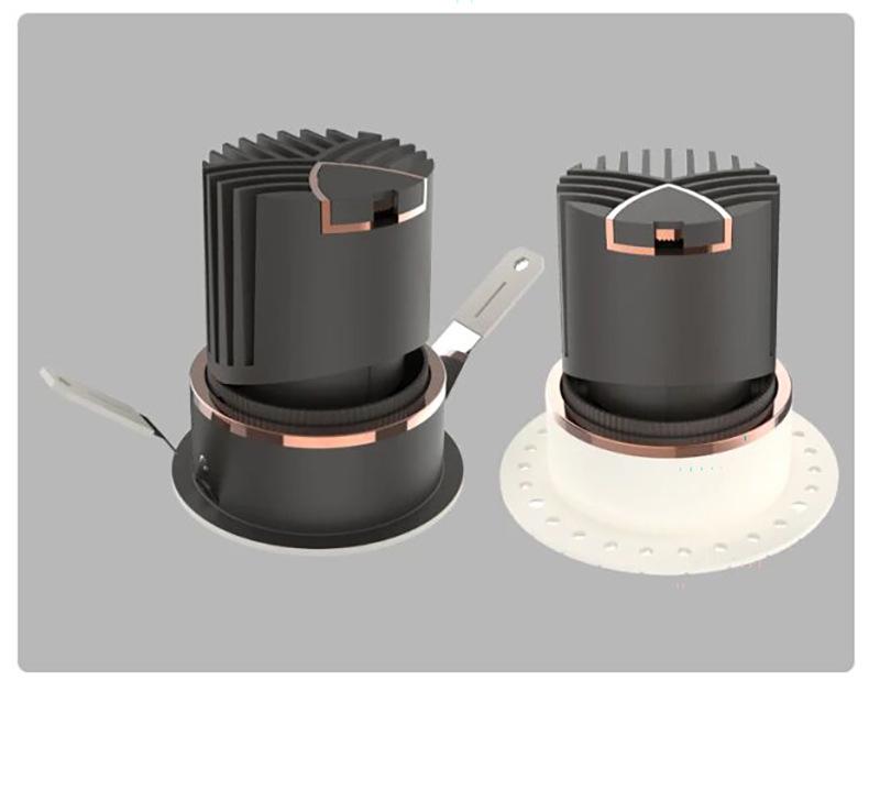 LED Anti-Glare Recessed Deep Cup Spotlight for Home and Bedroom