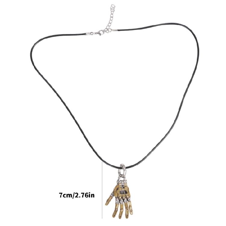 Futuristic Mechanical Arm Necklace Ergonomic Copper Construction Contemporary Styles Gift for Adults