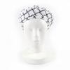 Excellent CHANEL beret COCO Mark Tweed white cotton Women M 19C Used