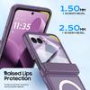For Motorola Razr Ultra 2025 / Razr Ultra 2026 Magnetic Power,Slim Design,Screen Protector,Hinge Protection,Matte Shockproof Phone Case-Purple