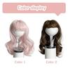Wavy Dog Wig Cute Pet Wig with Adjustable Elastic Band Long Wavy Hair with Bangs Cat Hairpiece Costume for Cosplay Halloween Christmas Parties