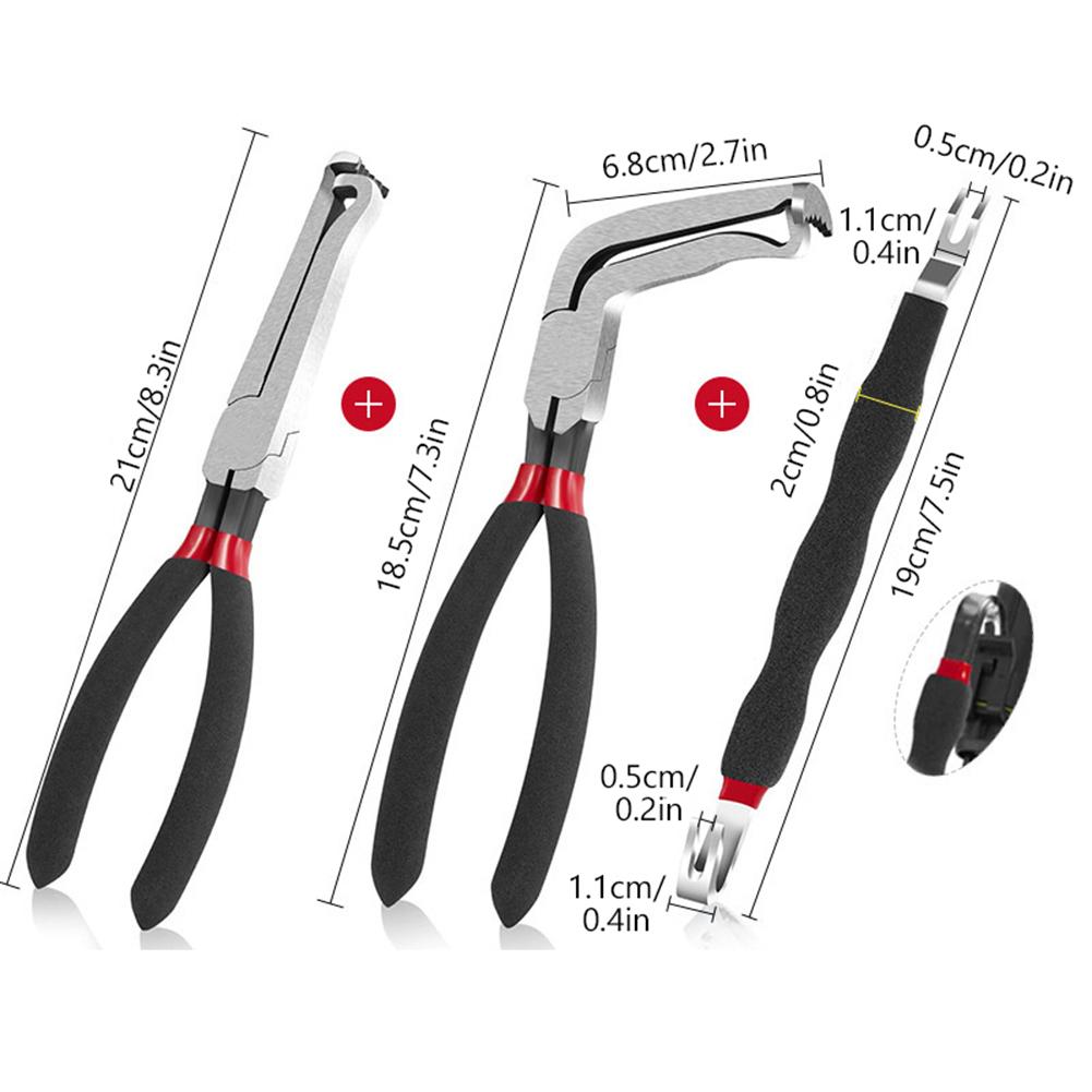 Electrical Disconnect Pliers Carbon Steel Car Fuel Line Breaker Tool Anti-Slip Spark Plug Removal Plier for Car Repair Accessori