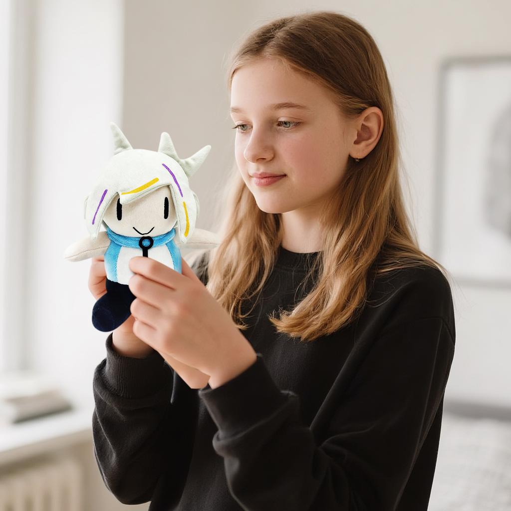 Plyšová Panenka, Dárek Hračka, Kreslený, Dětská Hadrová Panenka, Dětský Dárkový Polštář