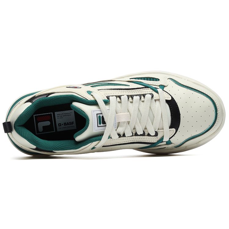 FILA Slam 22 Comfortable Versatile Durable Low-Top Skate Shoes Men Sneakers Off-White Green F12M231217FAC