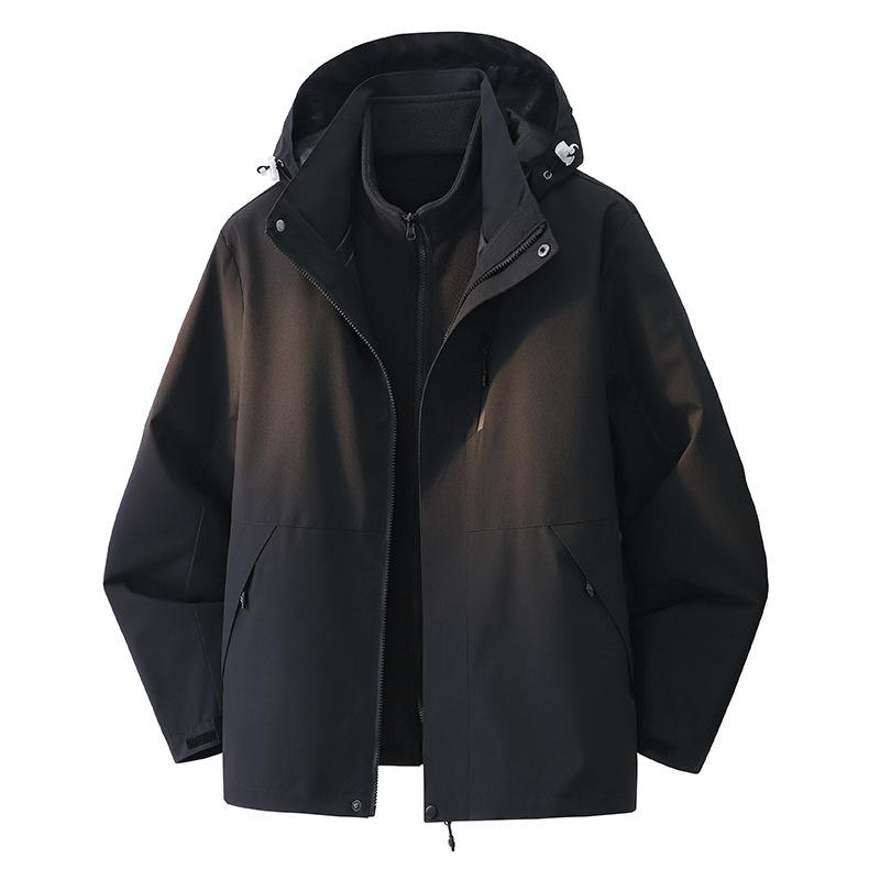 Windproof Waterproof Jacket Men's and Women's Three-proof Travel Mountaineering Suit