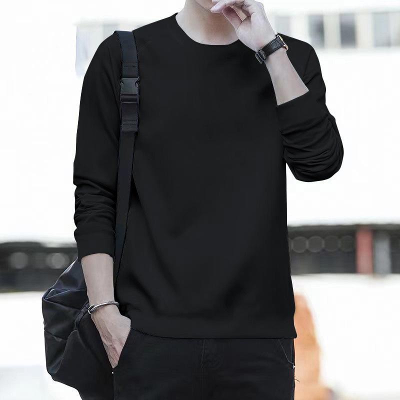 2024 Spring Men's Trend Long Sleeve Pullover Hoodie Undershirt
