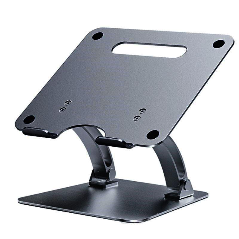 Adjustable Rotating Laptop Stand with Cooling Feature and Height Adjustment for Desktop or Office Use