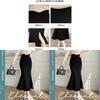 Womens Vintage High Waist Long A Line Skirt With Slit For Office And Casual Wear