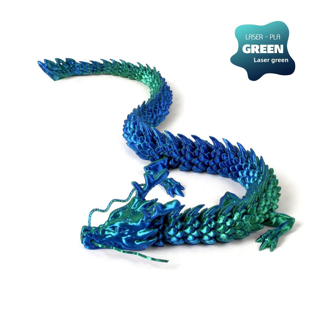 New 30cm 3D printed Chinese dragon Shenlong crafts ornamentsToy joint movable dragon Model Home Office Decoration Decor Gifts