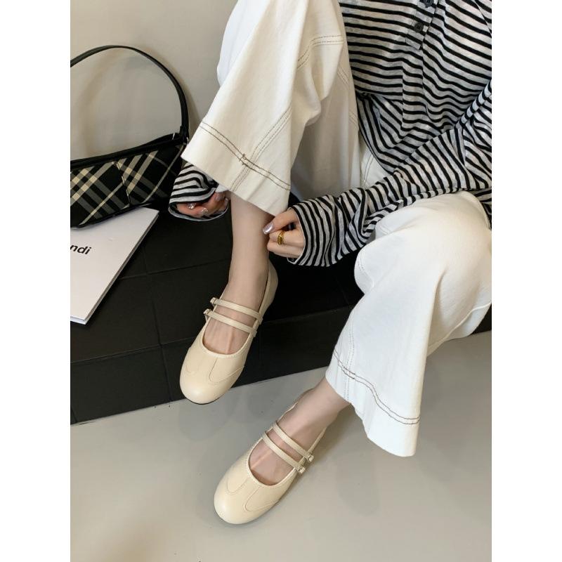 Spring and Autumn two wear Mary Jane shoes high heels Mori buckle inner height increase shallow mouth single shoes 2025 women's shoes