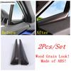 Wheel Gear Head Handle Bowl Air AC Vent Window Lift Armrest Box Cover Trim For Toyota C-HR CHR 2016 - Wood Grain Accessories