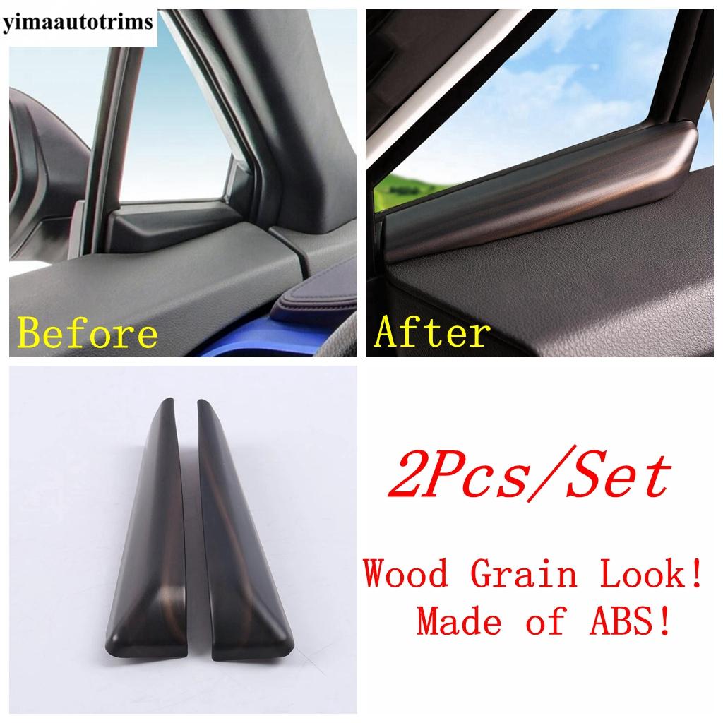 Wheel Gear Head Handle Bowl Air AC Vent Window Lift Armrest Box Cover Trim For Toyota C-HR CHR 2016 - Wood Grain Accessories