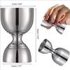 Bar Bell Jigger 2oz 1oz Cocktail Jigger Measuring Jigger For Bartending Shot Pourer Double Jigger Tools Shaker Cup