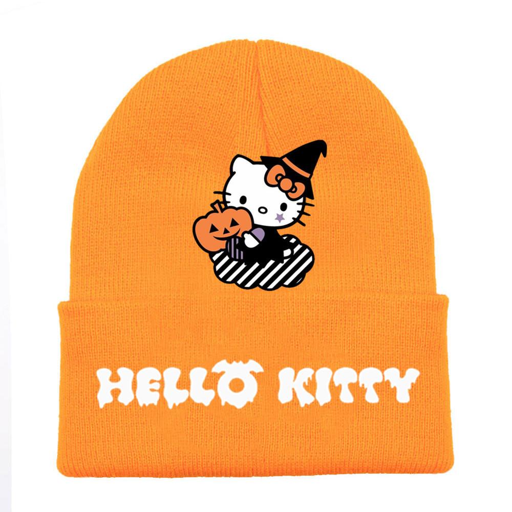 Halloween Printed Knit Cap For Winter Teens And Cartoon Enthusiasts