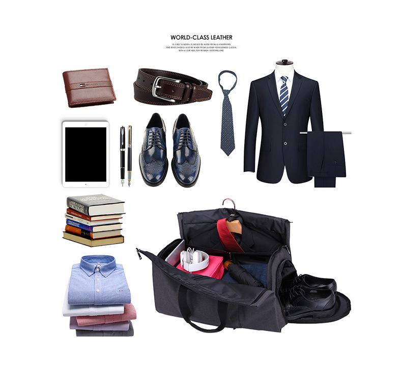 Large Capacity Travel Cylinder Bag - Multipurpose Outdoor Fitness & Foldable Suit Storage