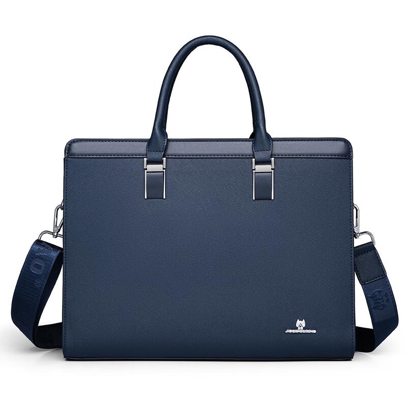Мужская деловая сумка-портфель для ноутбука Li Shen Large Bag синий